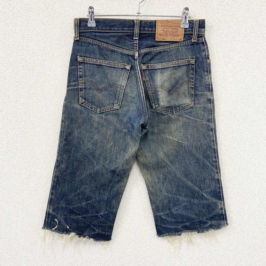 Levi's　リーバイス　506　デニムハーフパンツ/ジーンズ　ジップフライ　インディゴ　W29サイズ　古着
