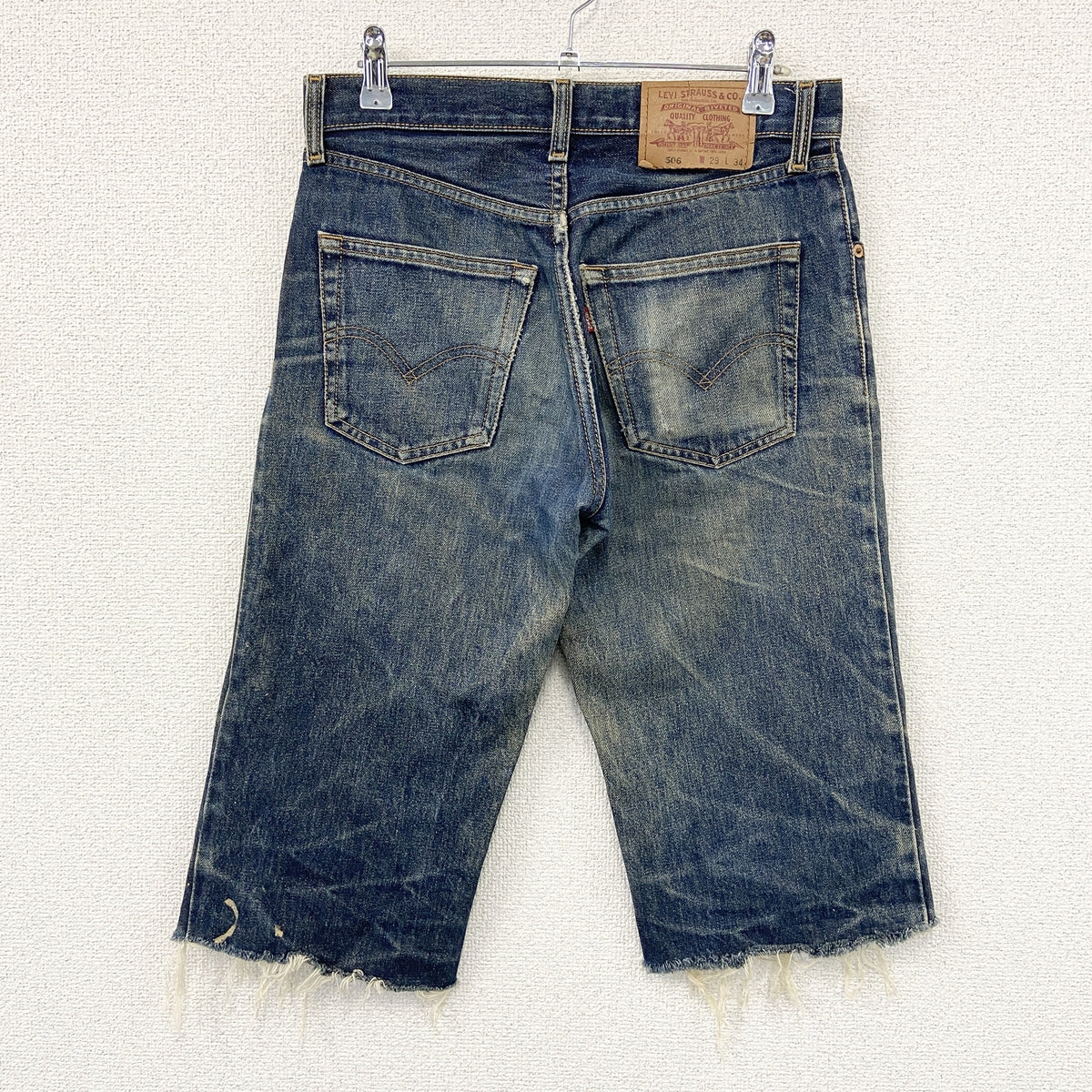 Levi's　リーバイス　506　デニムハーフパンツ/ジーンズ　ジップフライ　インディゴ　W29サイズ　古着