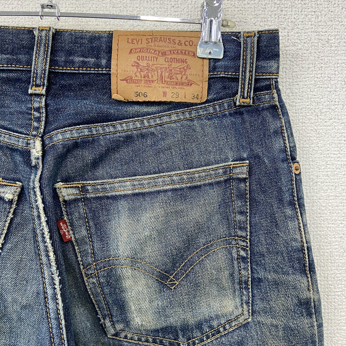 Levi's　リーバイス　506　デニムハーフパンツ/ジーンズ　ジップフライ　インディゴ　W29サイズ　古着