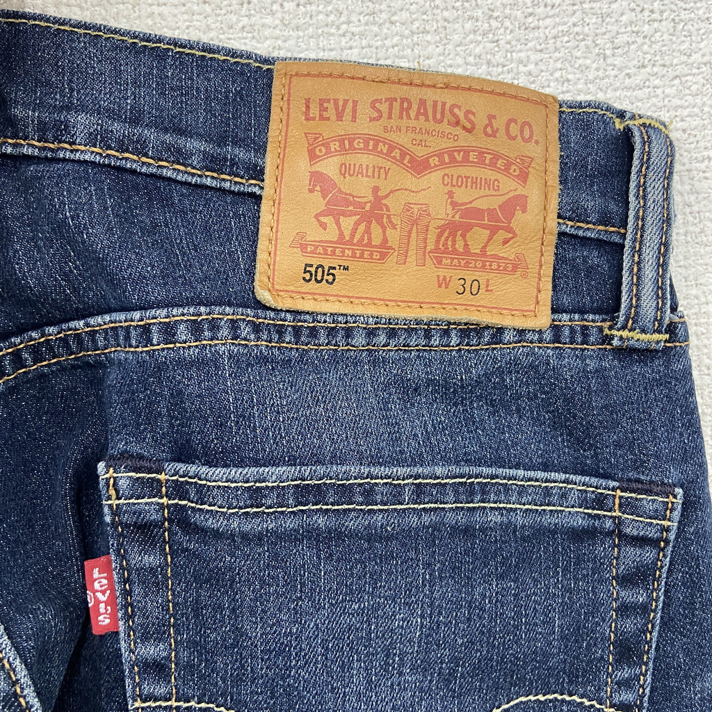 Levi's　リーバイス　506　デニムハーフパンツ/ジーンズ　ジップフライ　インディゴ　W29サイズ　古着