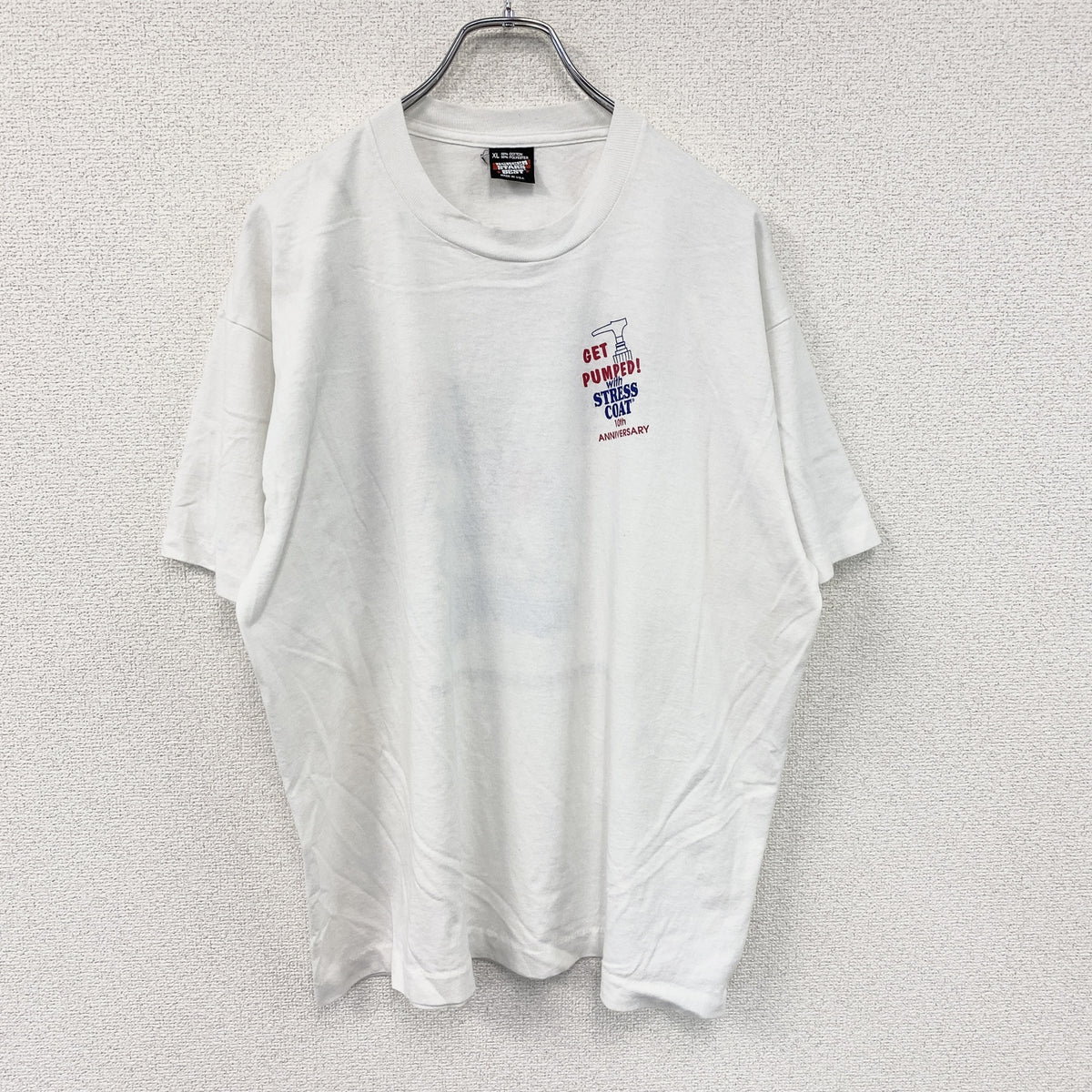 SCREEN STARS　スクリーンスターズ　半袖プリントTシャツ　シングルステッチ　ヴィンテージ　白　ホワイト　XLサイズ カットソー メンズ コットン 古着
