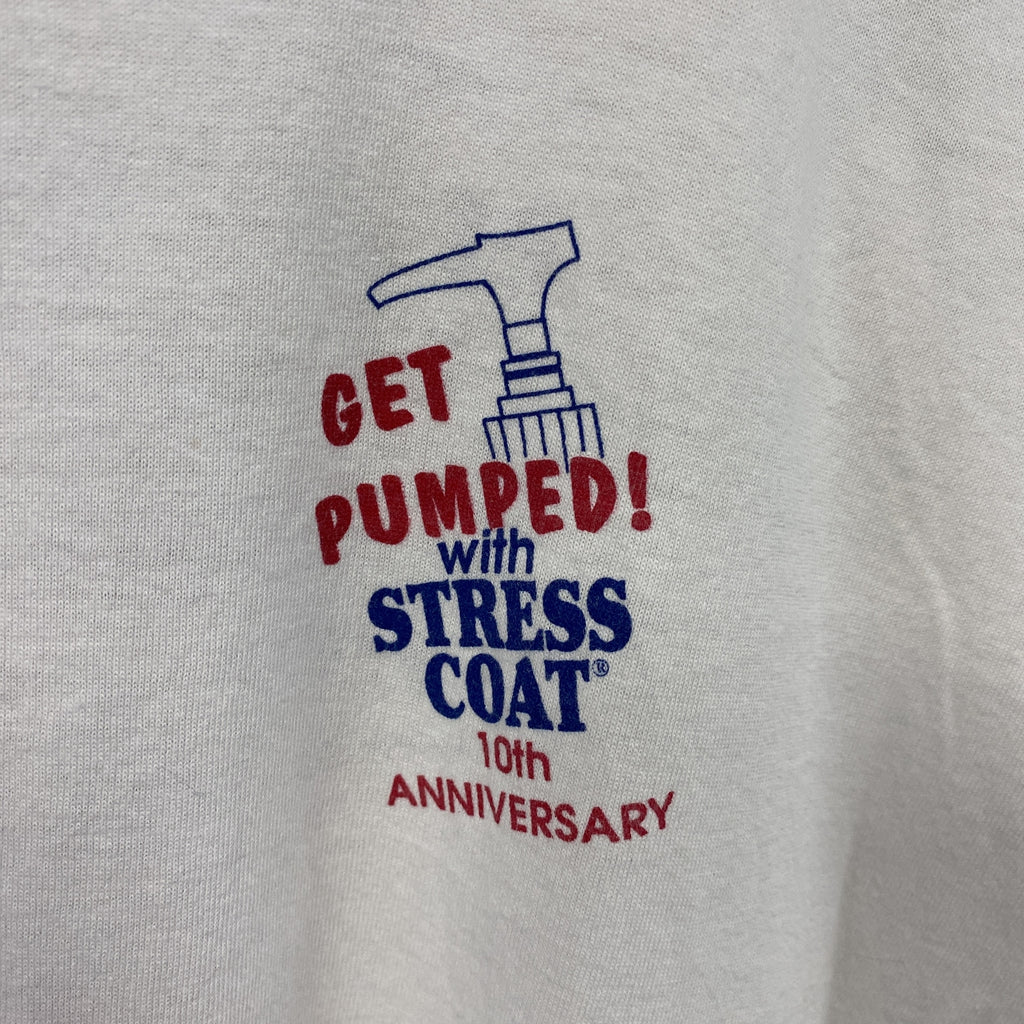 SCREEN STARS　スクリーンスターズ　半袖プリントTシャツ　シングルステッチ　ヴィンテージ　白　ホワイト　XLサイズ カットソー メンズ コットン 古着