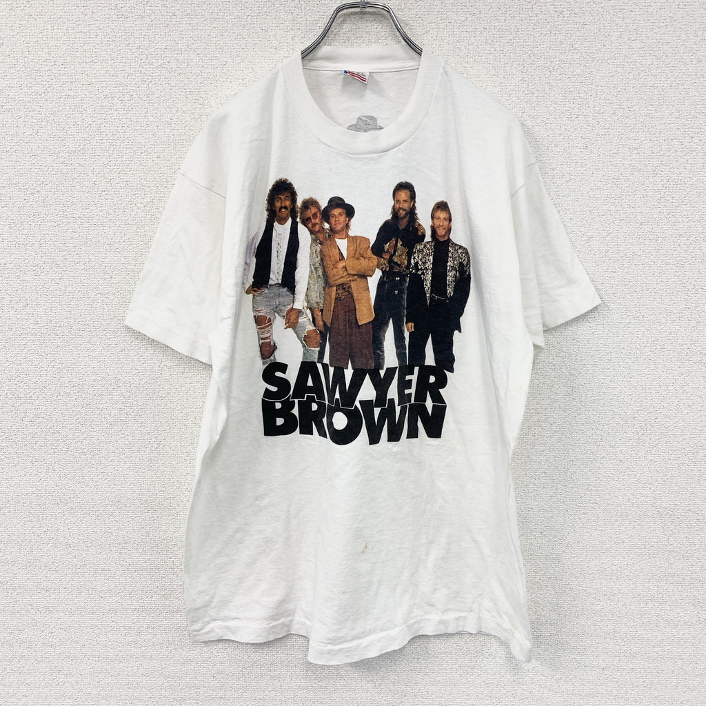 FRUIT OF THE LOOM　フルーツオブザルーム　半袖プリントTシャツ　シングルステッチ　ヴィンテージ　白　ホワイト　XLサイズ カットソー メンズ コットン 古着