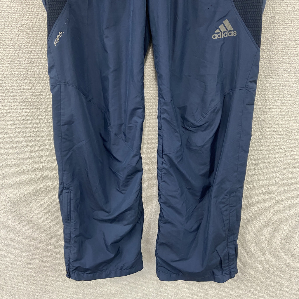 adidas　アディダス　ピステパンツ/ウィンドパンツ　トラックパンツ　紺　ネイビー　Mサイズ　古着