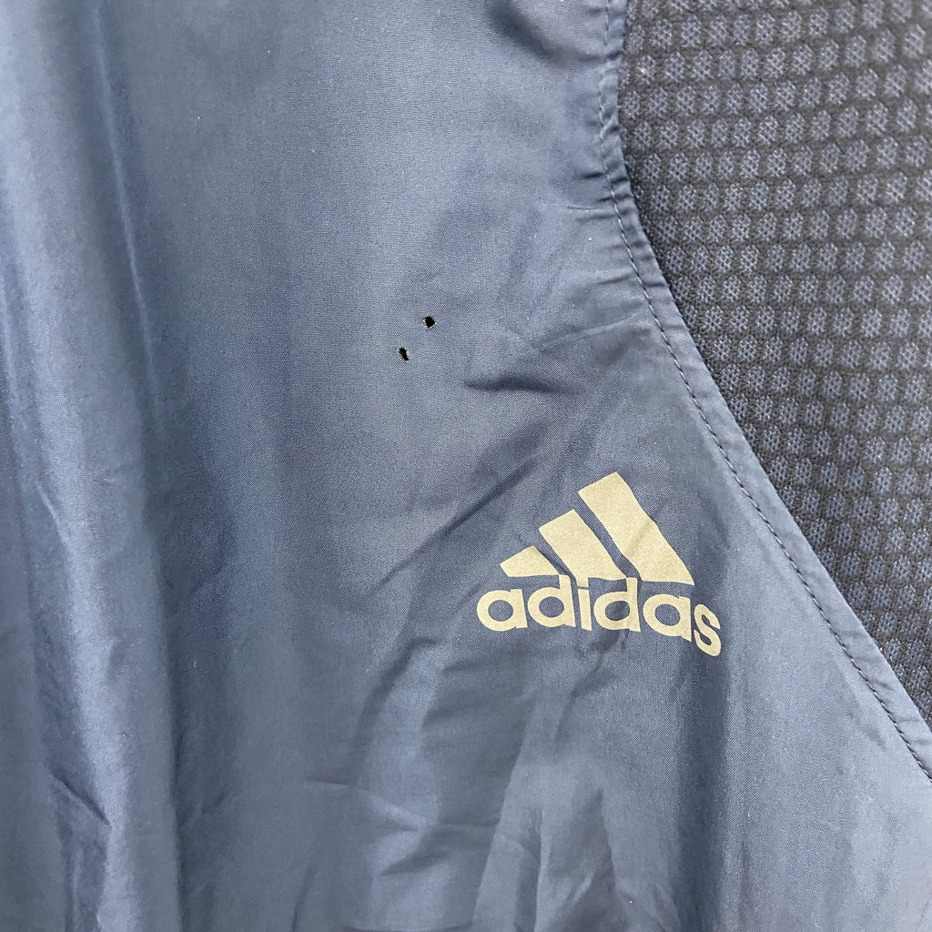 adidas　アディダス　ピステパンツ/ウィンドパンツ　トラックパンツ　紺　ネイビー　Mサイズ　古着