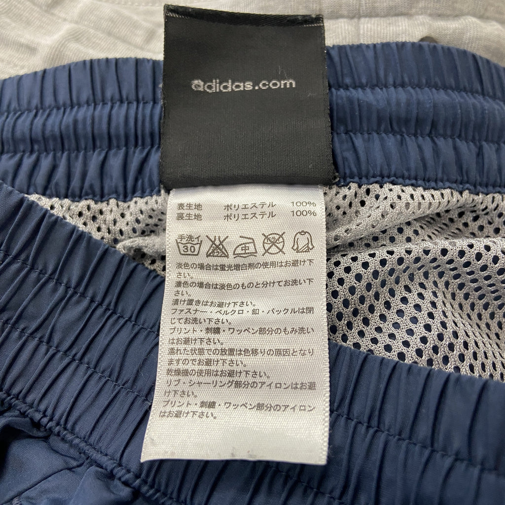 adidas　アディダス　ピステパンツ/ウィンドパンツ　トラックパンツ　紺　ネイビー　Mサイズ　古着