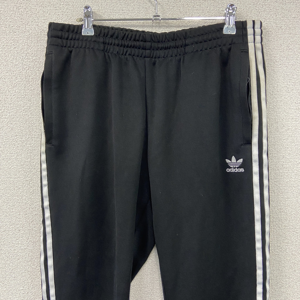 adidas　アディダス　トラックパンツ/ジャージパンツ　黒　ブラック　古着