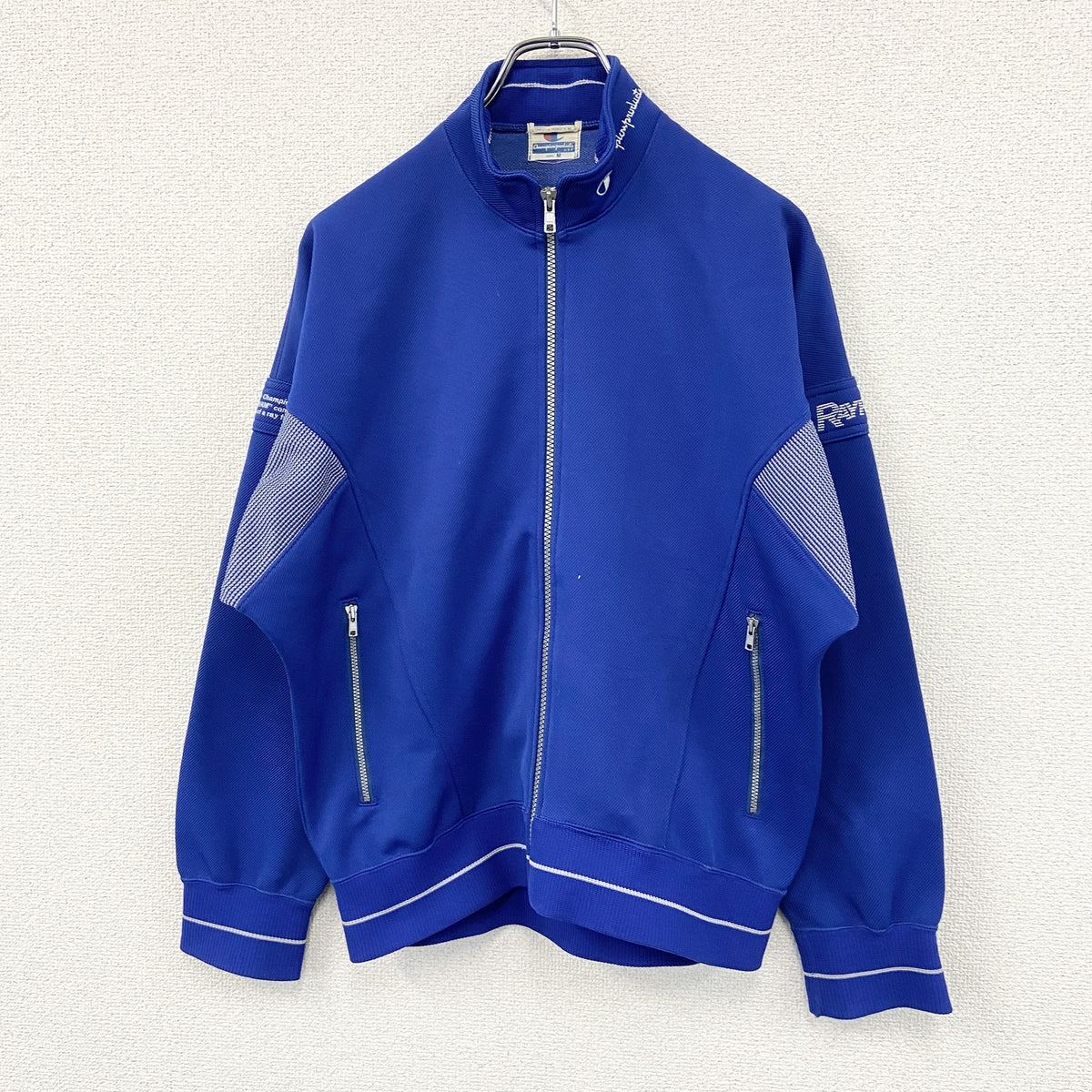 Champion　チャンピオン　トラックジャケット/ジャージ　青　ブルー　Mサイズ　古着