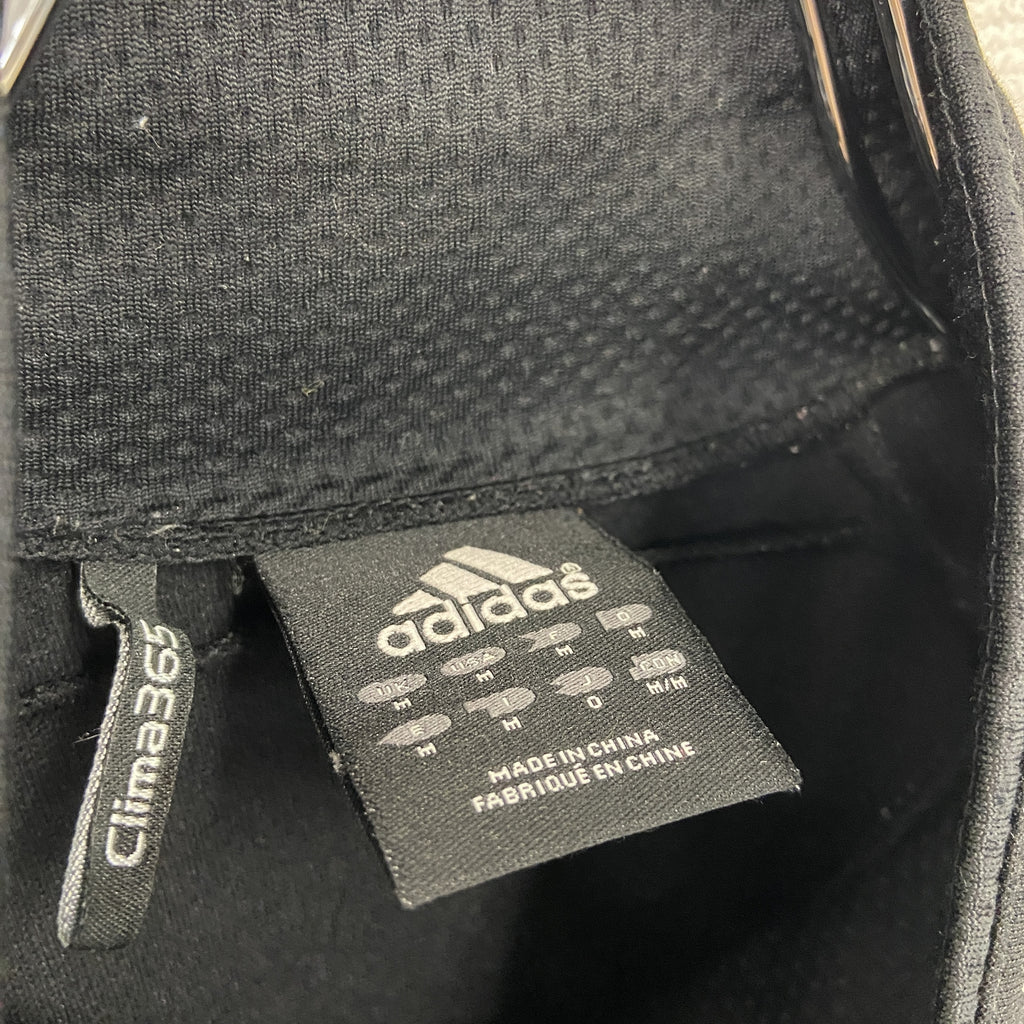 adidas　アディダス　トラックジャケット/ジャージ　黒　ブラック　Mサイズ　古着