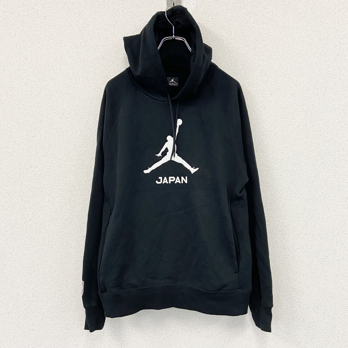 AIR JORDAN　エアジョーダン　スウェットパーカー/フーディー　黒　ブラック　Lサイズ　古着