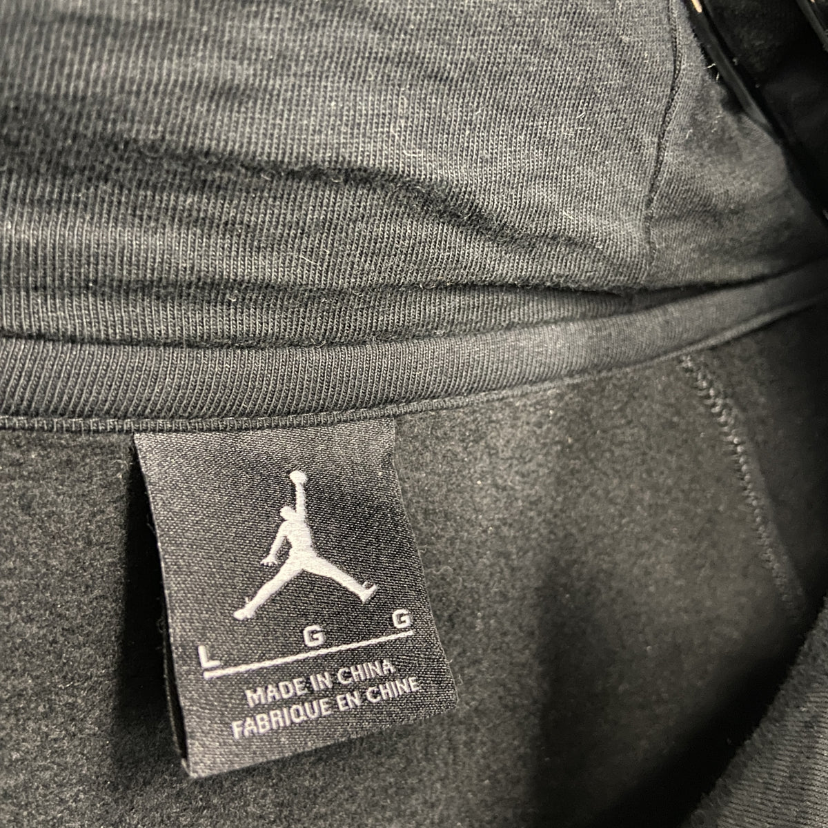 AIR JORDAN　エアジョーダン　スウェットパーカー/フーディー　黒　ブラック　Lサイズ　古着