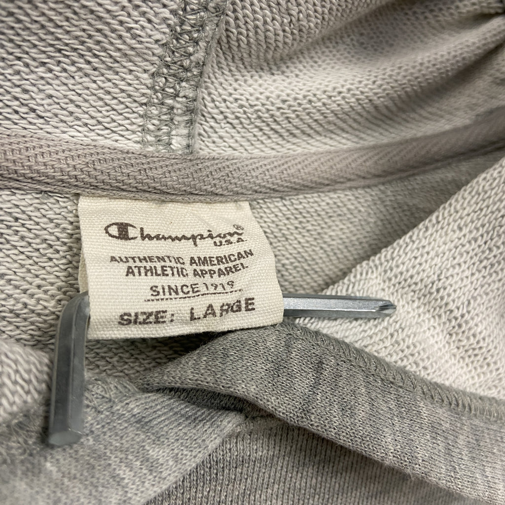 Champion　チャンピオン　スウェットパーカー/フーディー　灰色　グレー　Lサイズ　古着