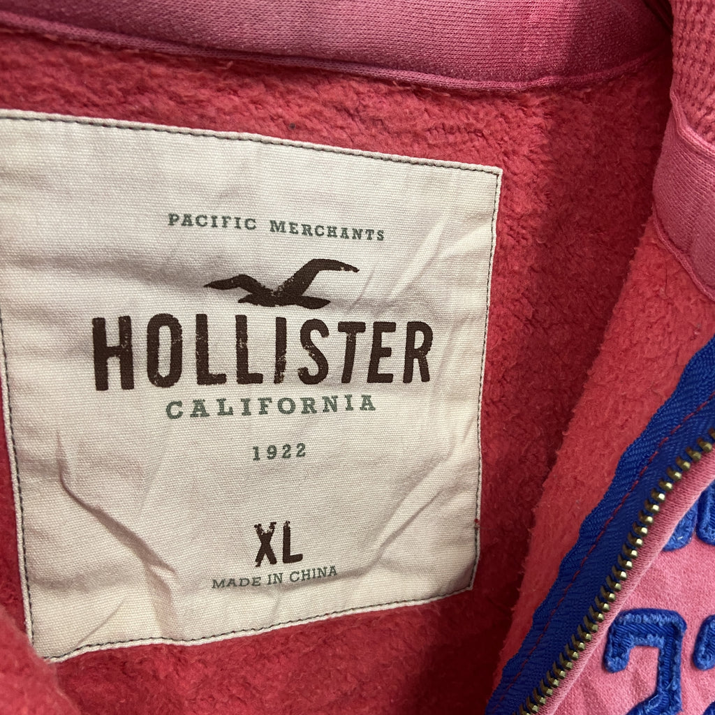 HOLLISTER　スウェットパーカー/フーディー　ピンク　XLサイズ　古着