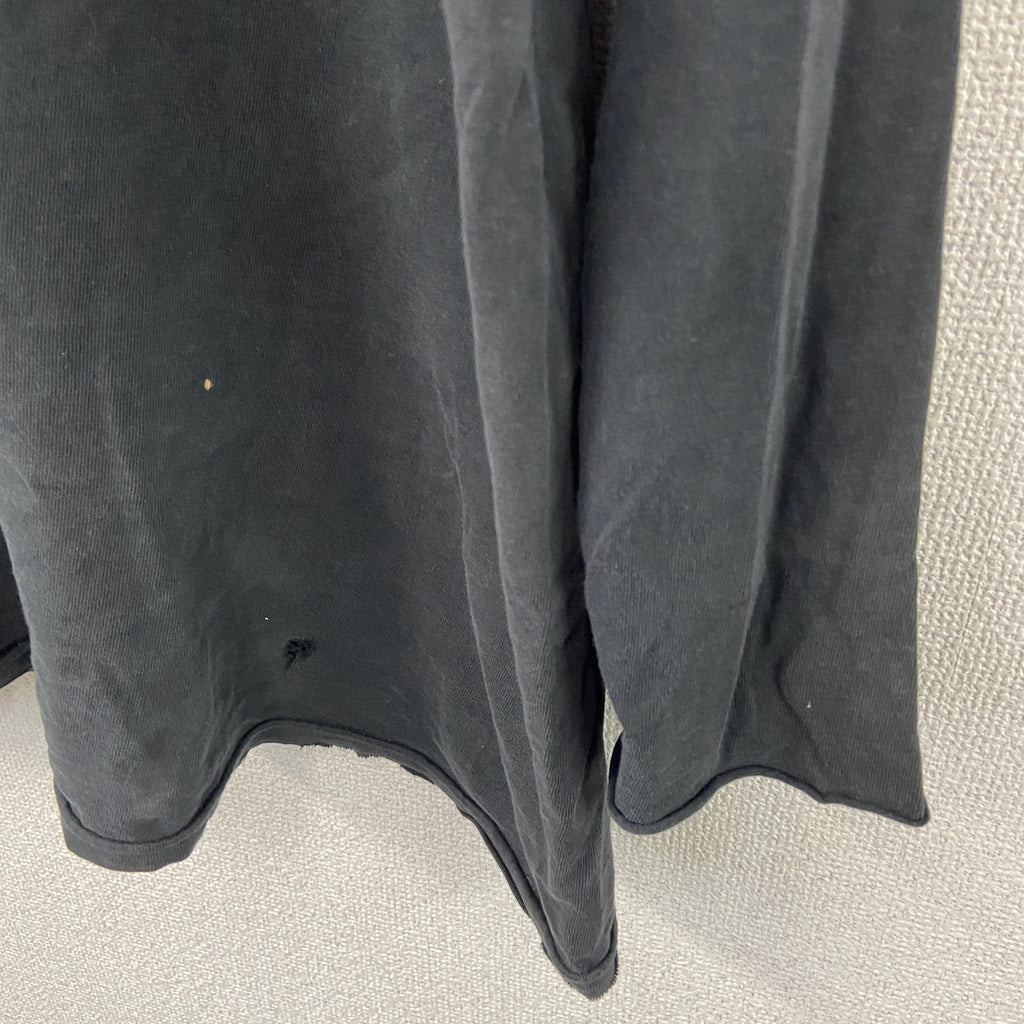 M&O　エムアンドオー　長袖プリントTシャツ/ロンT　黒　ブラック　Lサイズ カットソー メンズ コットン 古着