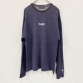 Kappa　カッパ　長袖プリントTシャツ/ロンT　紺　ネイビー　Lサイズ カットソー メンズ コットン 古着