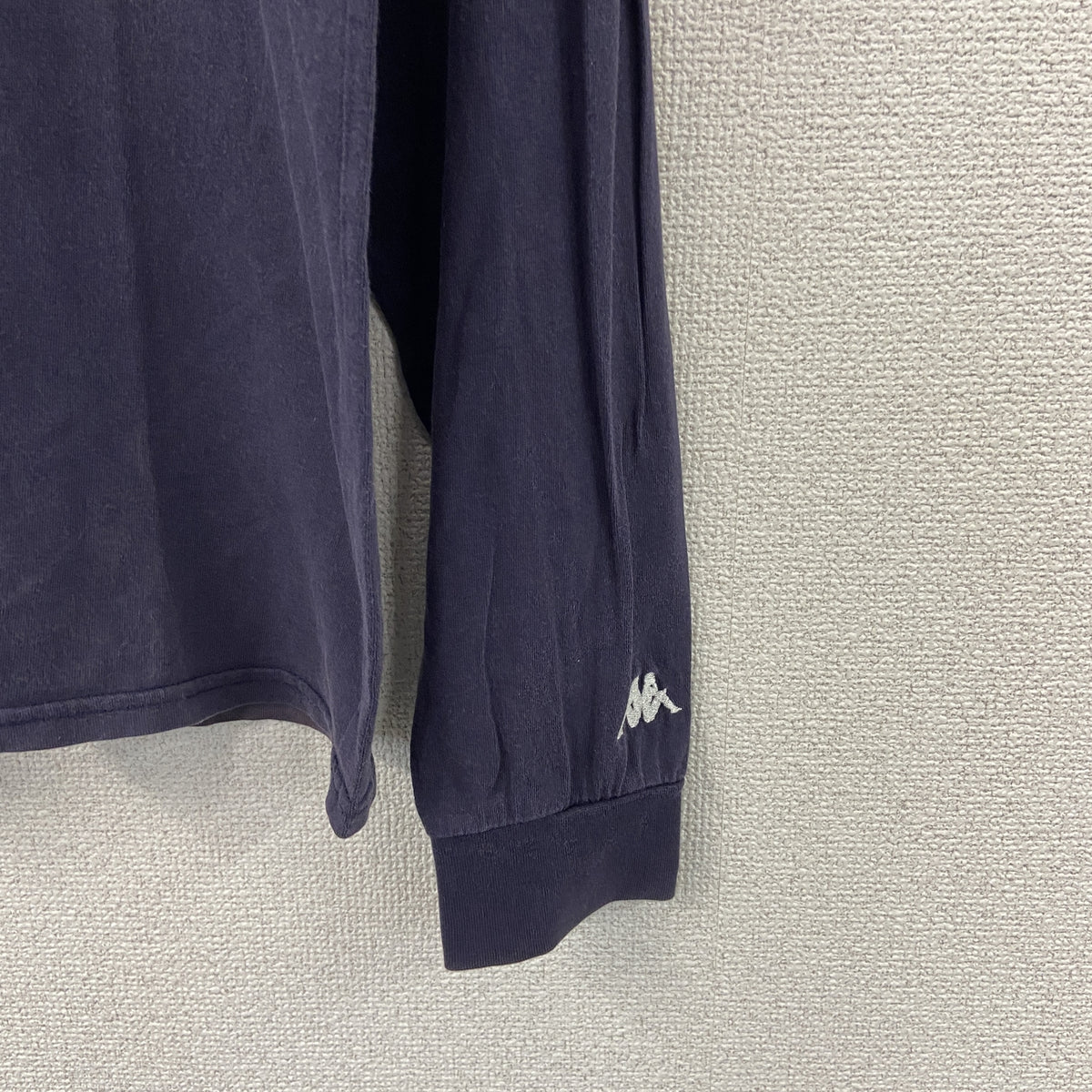 Kappa　カッパ　長袖プリントTシャツ/ロンT　紺　ネイビー　Lサイズ カットソー メンズ コットン 古着