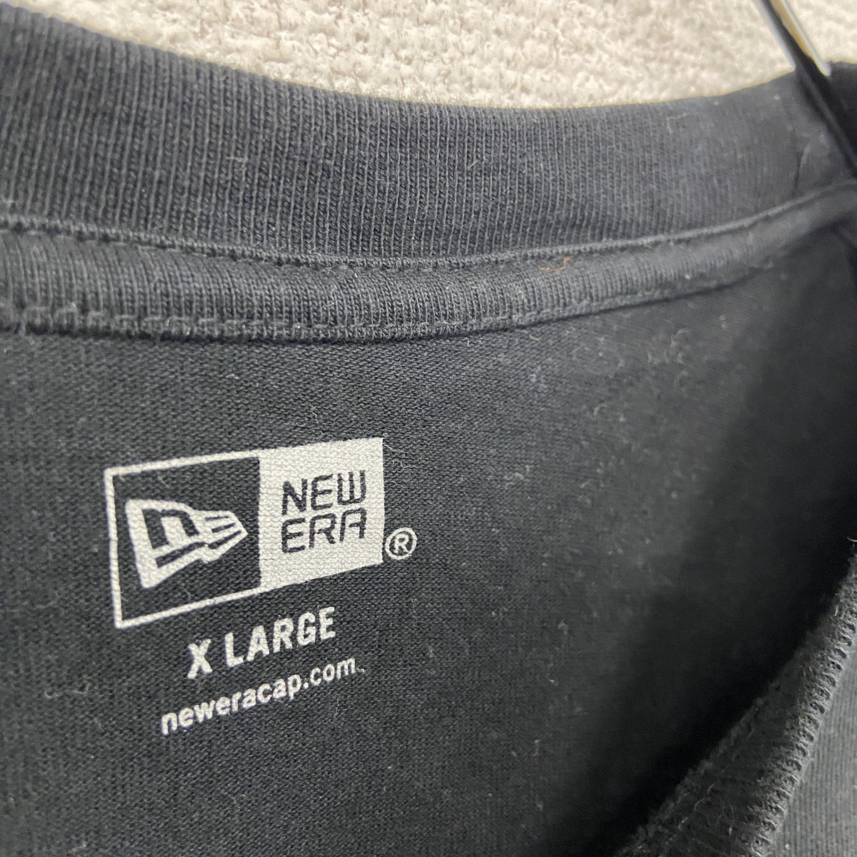NEW ERA　ニューエラ　半袖プリントTシャツ　黒　ブラック　XLサイズ　古着