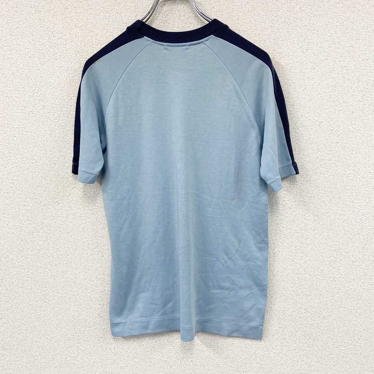 PUMA　プーマ　半袖ワンポイントプリントTシャツ　青　ブルー　古着