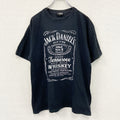 JACK DANIEL'S.　ジャックダニエル　半袖プリント企業Tシャツ　黒　ブラック　Lサイズ　古着