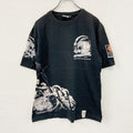 爆裂爛漫娘　半袖プリントTシャツ　黒　ブラック　42サイズ　古着
