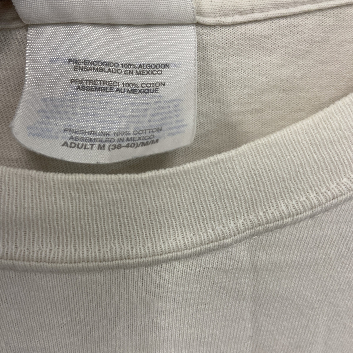 Hanes　ヘインズ　半袖プリントTシャツ　白　ホワイト　Lサイズ カットソー メンズ コットン 古着