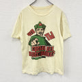 半袖プリントTシャツ　クリーム色　古着