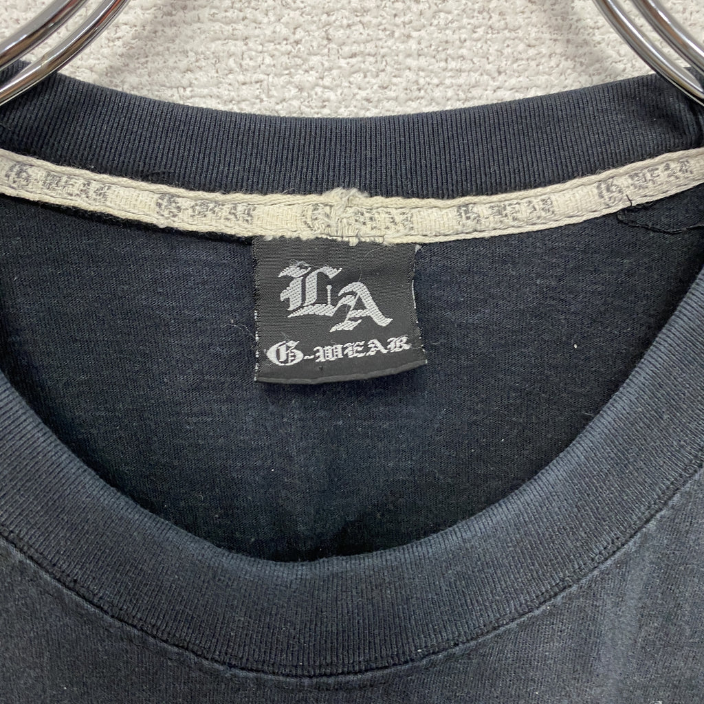 LA G-WEAR　ロサンゼルスドジャース　MLB　半袖プリントTシャツ　黒　ブラック　古着
