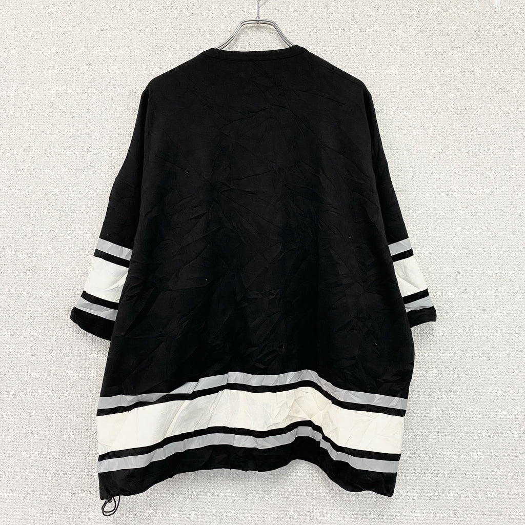 GALFY　ガルフィー　炎上大学BigTee　半袖Tシャツ　黒　ブラック　XLサイズ　古着