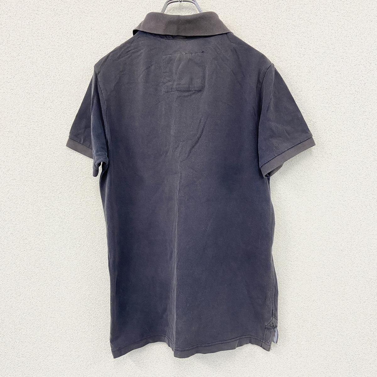 Abercrombie & Fitch　アバクロンビーアンドフィッチ　半袖ポロシャツ　紺　ネイビー　Mサイズ　古着