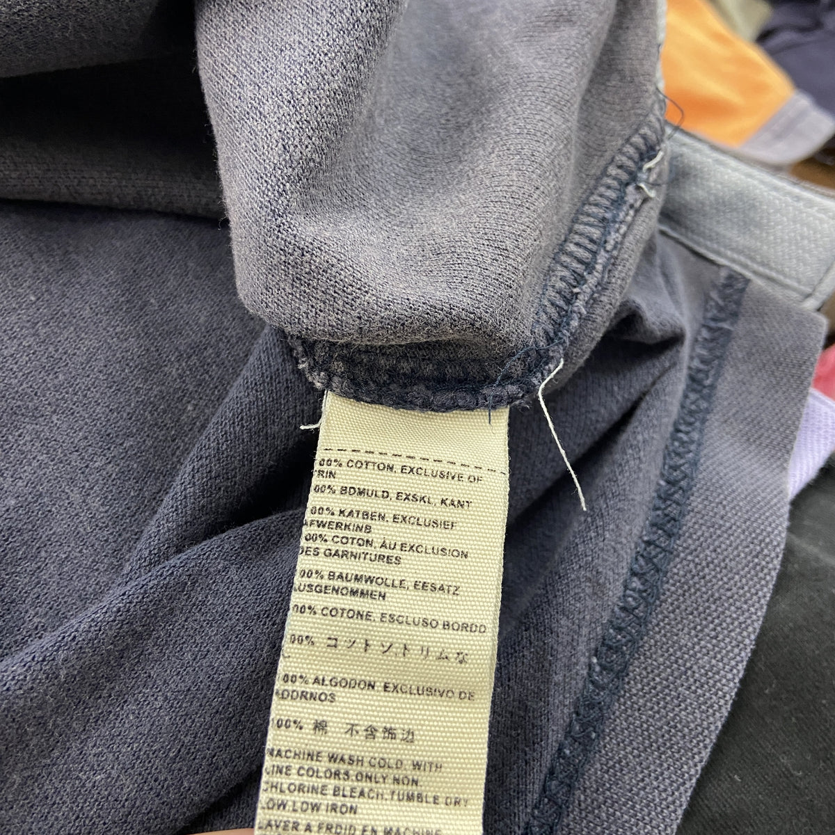 Abercrombie & Fitch　アバクロンビーアンドフィッチ　半袖ポロシャツ　紺　ネイビー　Mサイズ　古着