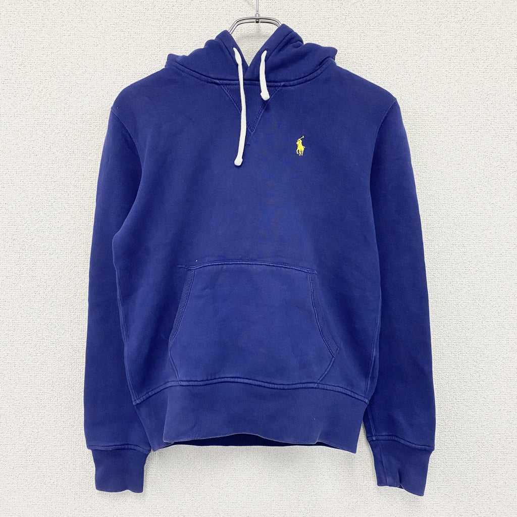 POLO RALPH LAUREN　ポロラルフローレン　スウェットパーカー/フーディー　青　ブルー　XSサイズ　古着