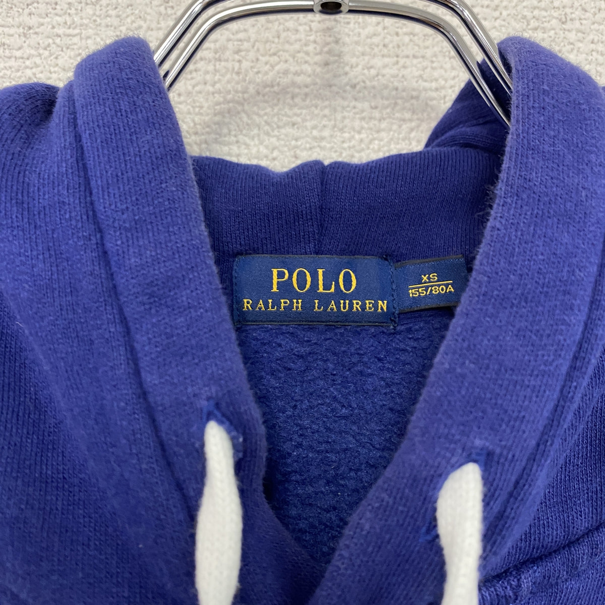 POLO RALPH LAUREN　ポロラルフローレン　スウェットパーカー/フーディー　青　ブルー　XSサイズ　古着