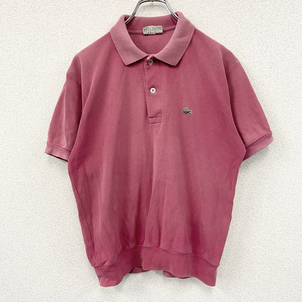 LACOSTE　ラコステ　半袖ポロシャツ　ピンク　2サイズ　古着