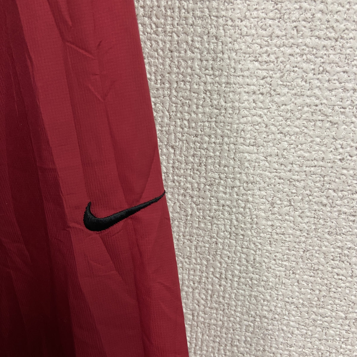 NIKE GOLF　ナイキゴルフ　プルオーバージャケット　スウッシュ　刺繍ロゴ　赤　レッド　Lサイズ　古着