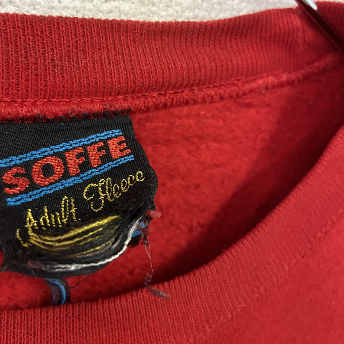 90s　SOFFE　ソフィー　スウェット/トレーナー　ヴィンテージ　赤　レッド スウェットトップス メンズ 古着