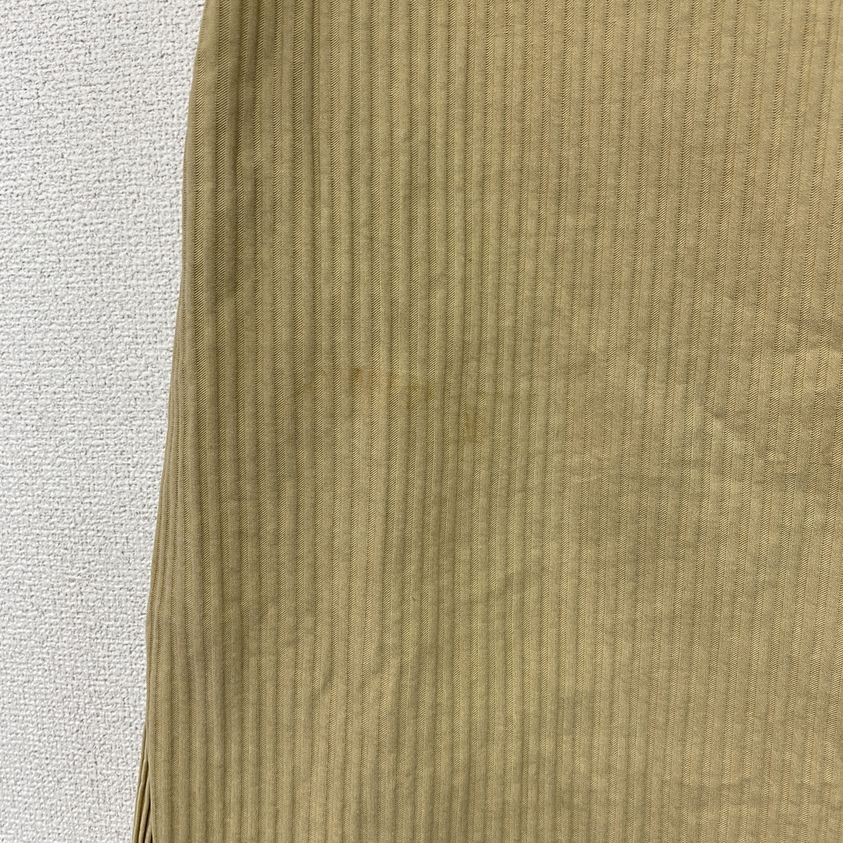 ARMANI JEANS　アルマーニジーンズ　長袖シャツジャケット　太畝　ベージュ　Lサイズ　古着