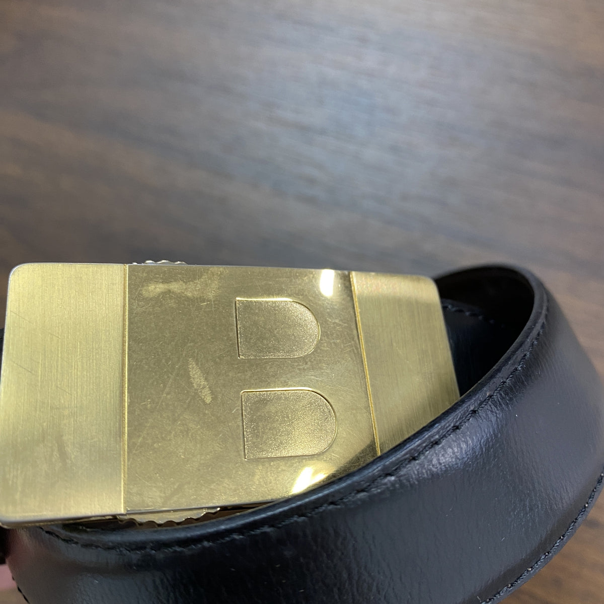 BALLY　バリー　レザーベルト　黒　ブラック メンズ 古着