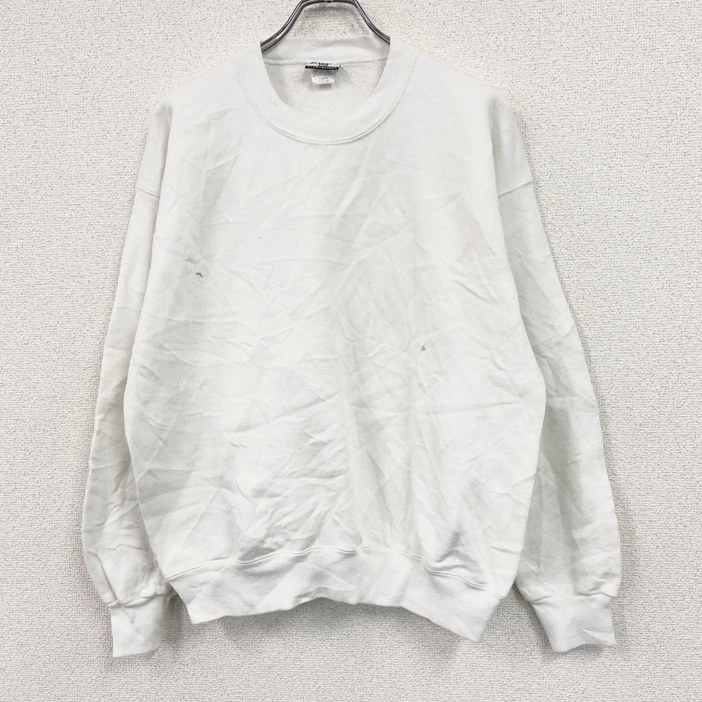 ～90s　Lee　リー　STURDY SWEATS　スウェット/トレーナー　ヴィンテージ　白　ホワイト　XLサイズ スウェットトップス メンズ コットン 古着
