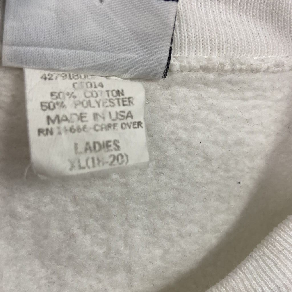 ～90s　Lee　リー　STURDY SWEATS　スウェット/トレーナー　ヴィンテージ　白　ホワイト　XLサイズ スウェットトップス メンズ コットン 古着