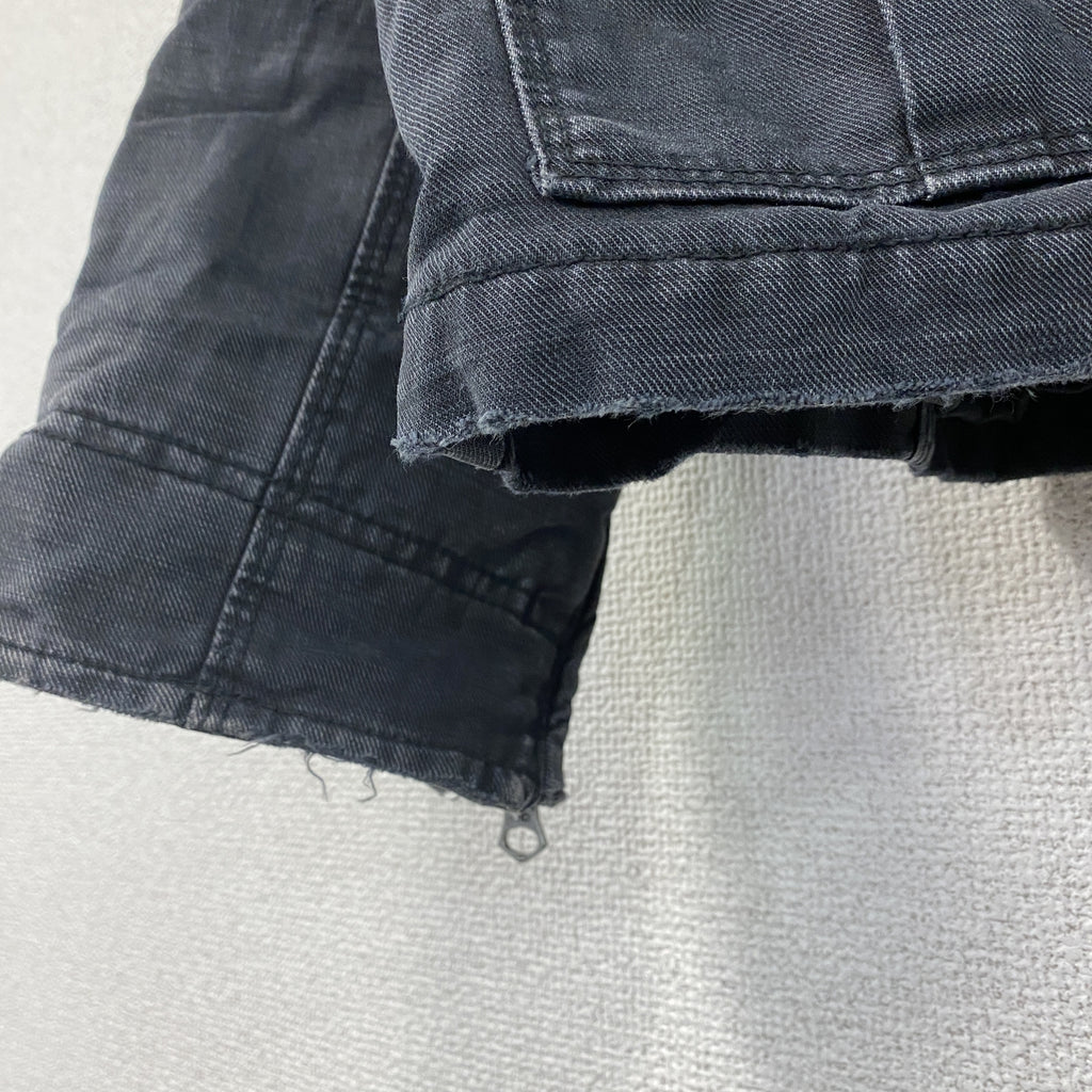 Hilfiger Denim　ヒルフィガーデニム　デニムジャケット/Gジャン　黒　ブラック　XLサイズ デニムアウター メンズ コットン 古着