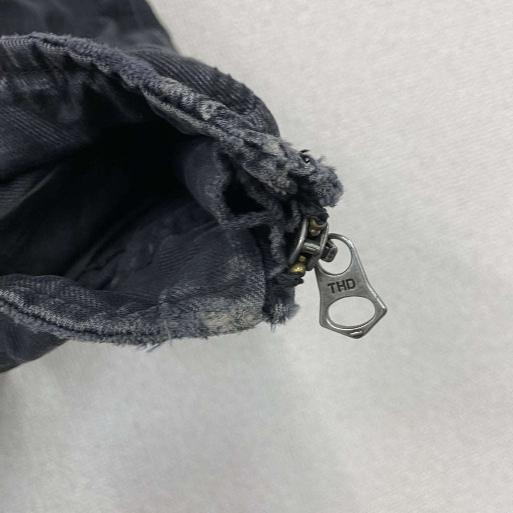 Hilfiger Denim　ヒルフィガーデニム　デニムジャケット/Gジャン　黒　ブラック　XLサイズ デニムアウター メンズ コットン 古着
