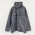 Dickies　ディッキーズ　デニムドジャケット/フーディー　ダークグレー　Lサイズ Gジャン デニムアウター メンズ 古着
