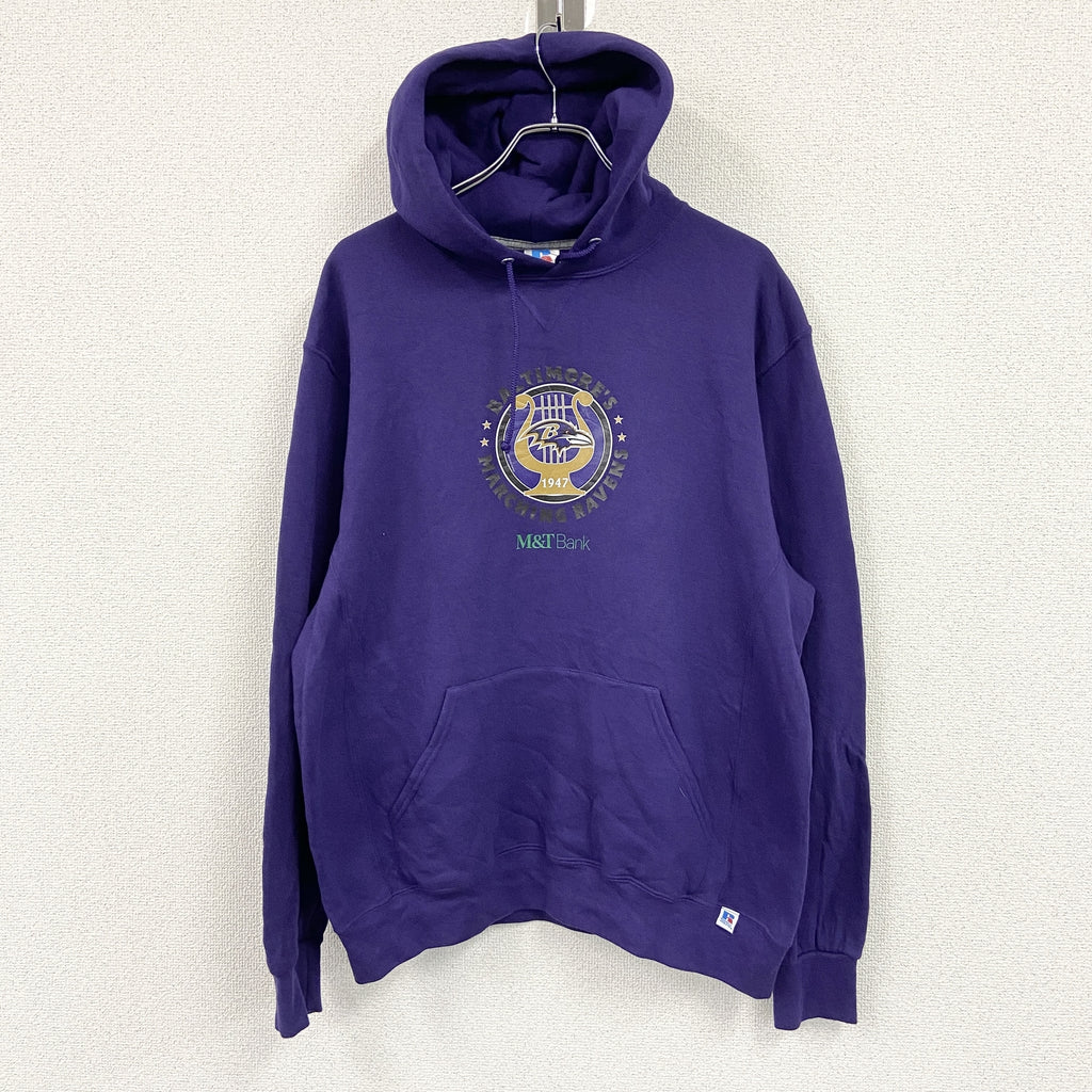 RUSSELL ATHLETIC　ラッセルアスレチック　スウェットパーカー/フーディー　紫　パープル　Lサイズ　古着