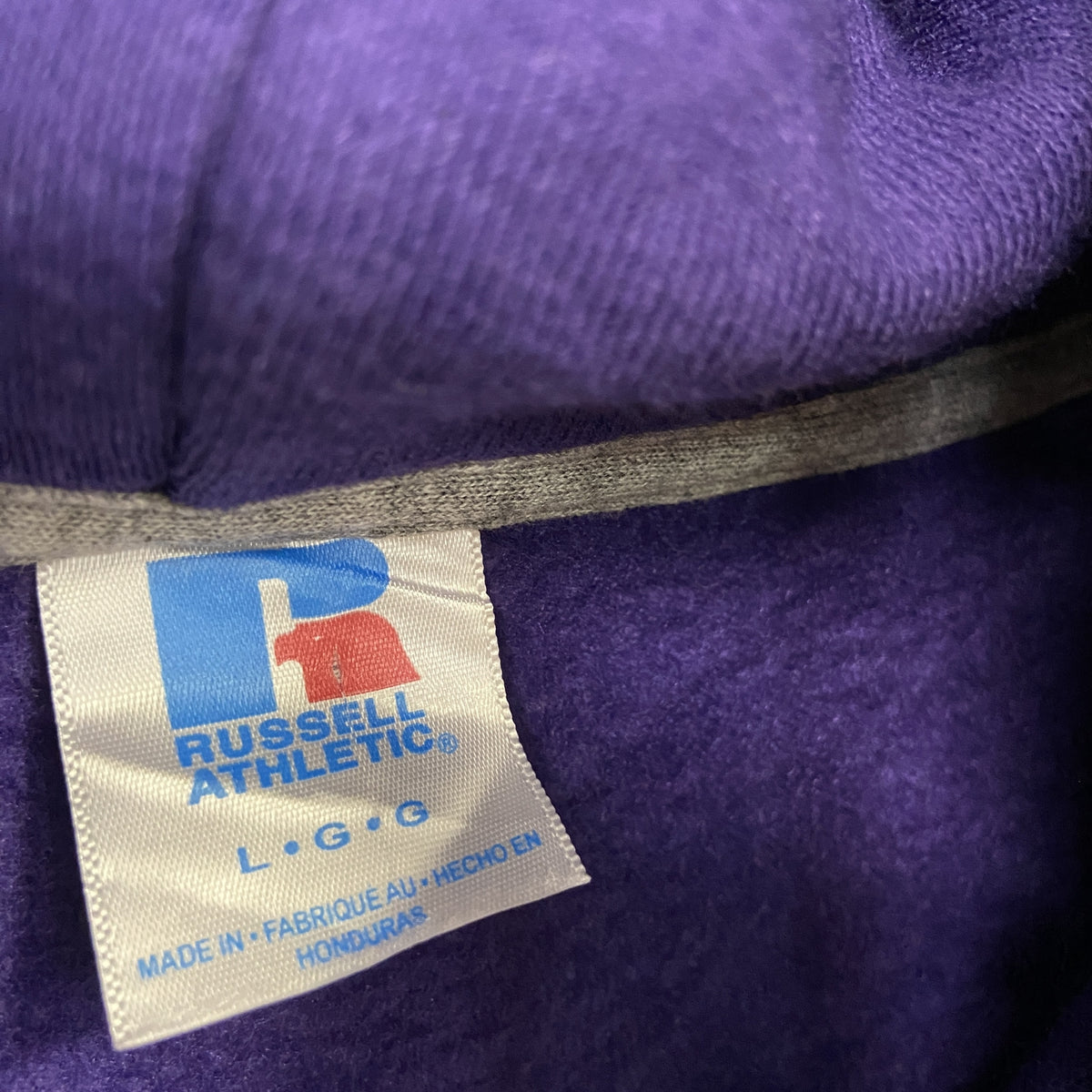 RUSSELL ATHLETIC　ラッセルアスレチック　スウェットパーカー/フーディー　紫　パープル　Lサイズ　古着