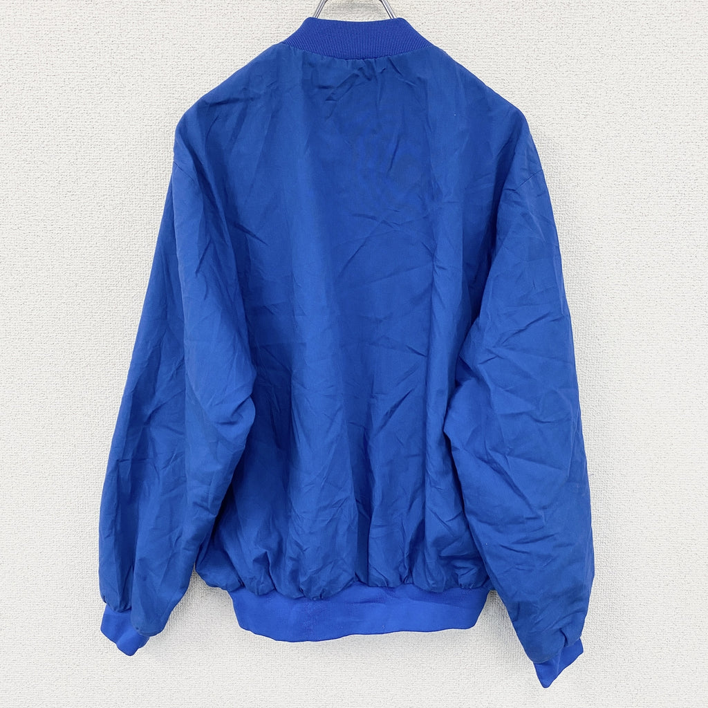 ～90s　Dunbrooke　ダンブルック　スタジャン/スタジアムジャケット　ヴィンテージ　青　ブルー　Lサイズ スタジアムジャンパー メンズ 古着
