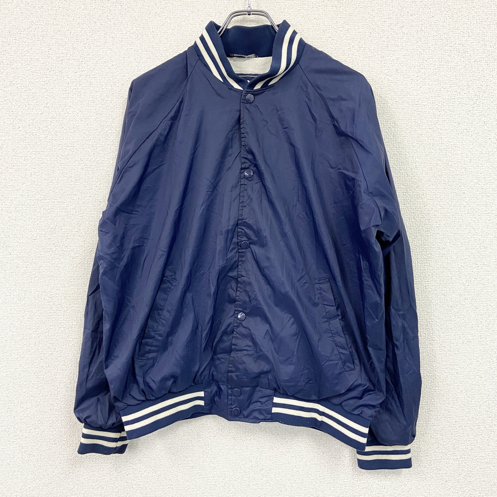 90s～　Trax Activewear　コーチジャケット　ラグランスリーブ　ヴィンテージ　紺　ネイビー　Lサイズ　古着