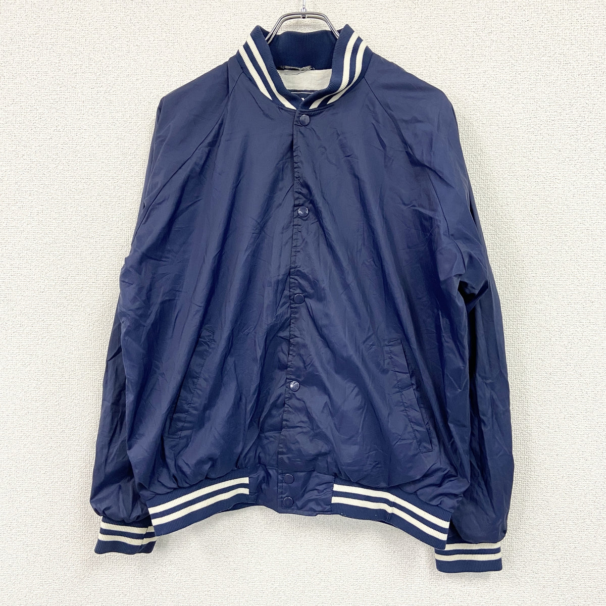90s～　Trax Activewear　コーチジャケット　ラグランスリーブ　ヴィンテージ　紺　ネイビー　Lサイズ　古着