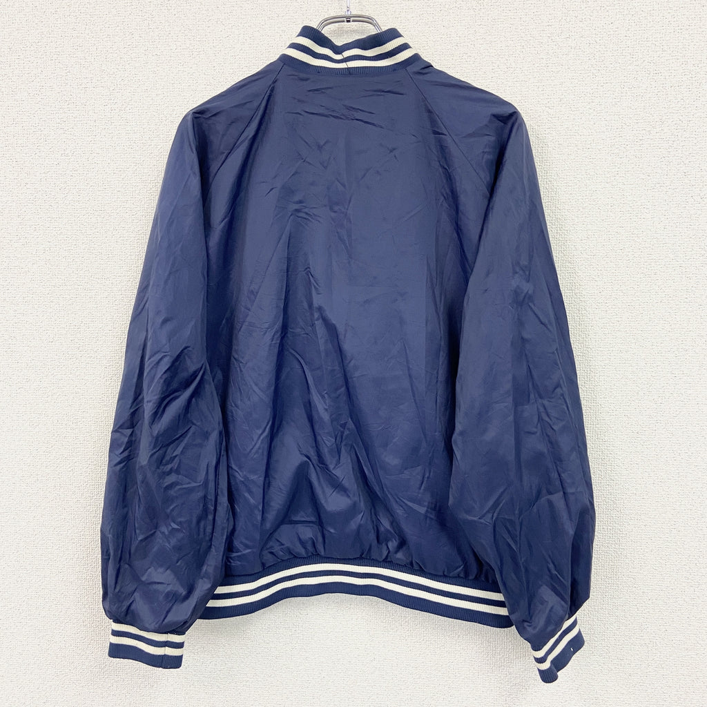 90s～　Trax Activewear　コーチジャケット　ラグランスリーブ　ヴィンテージ　紺　ネイビー　Lサイズ　古着
