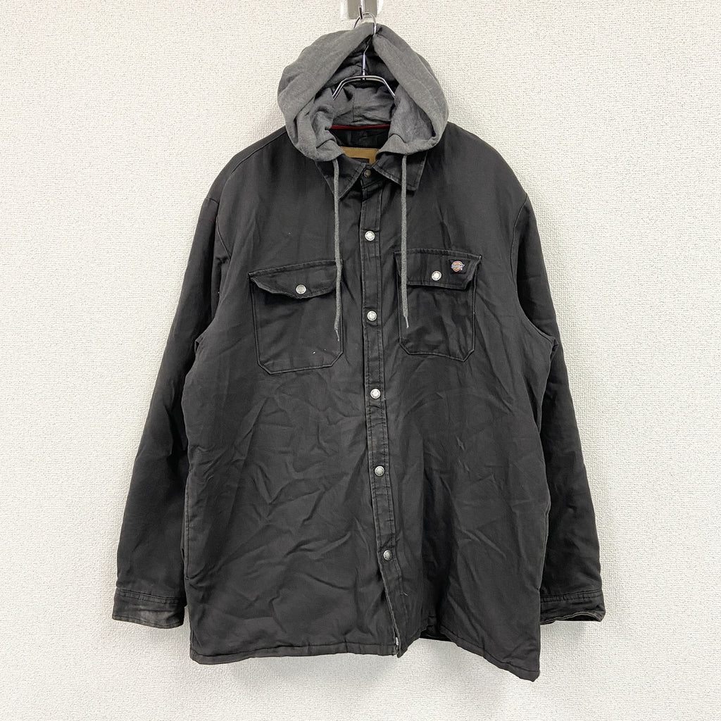 Dickies　ディッキーズ　ワークジャケット/フーディー　黒　ブラック　XLサイズ ワークウェア メンズ コットン 古着