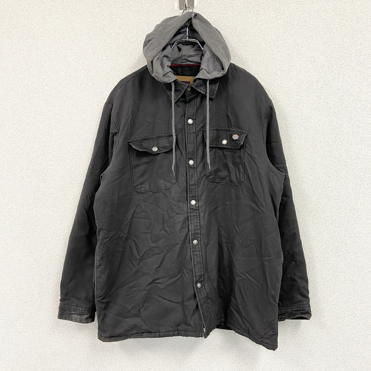 Dickies　ディッキーズ　ワークジャケット/フーディー　黒　ブラック　XLサイズ ワークウェア メンズ コットン 古着